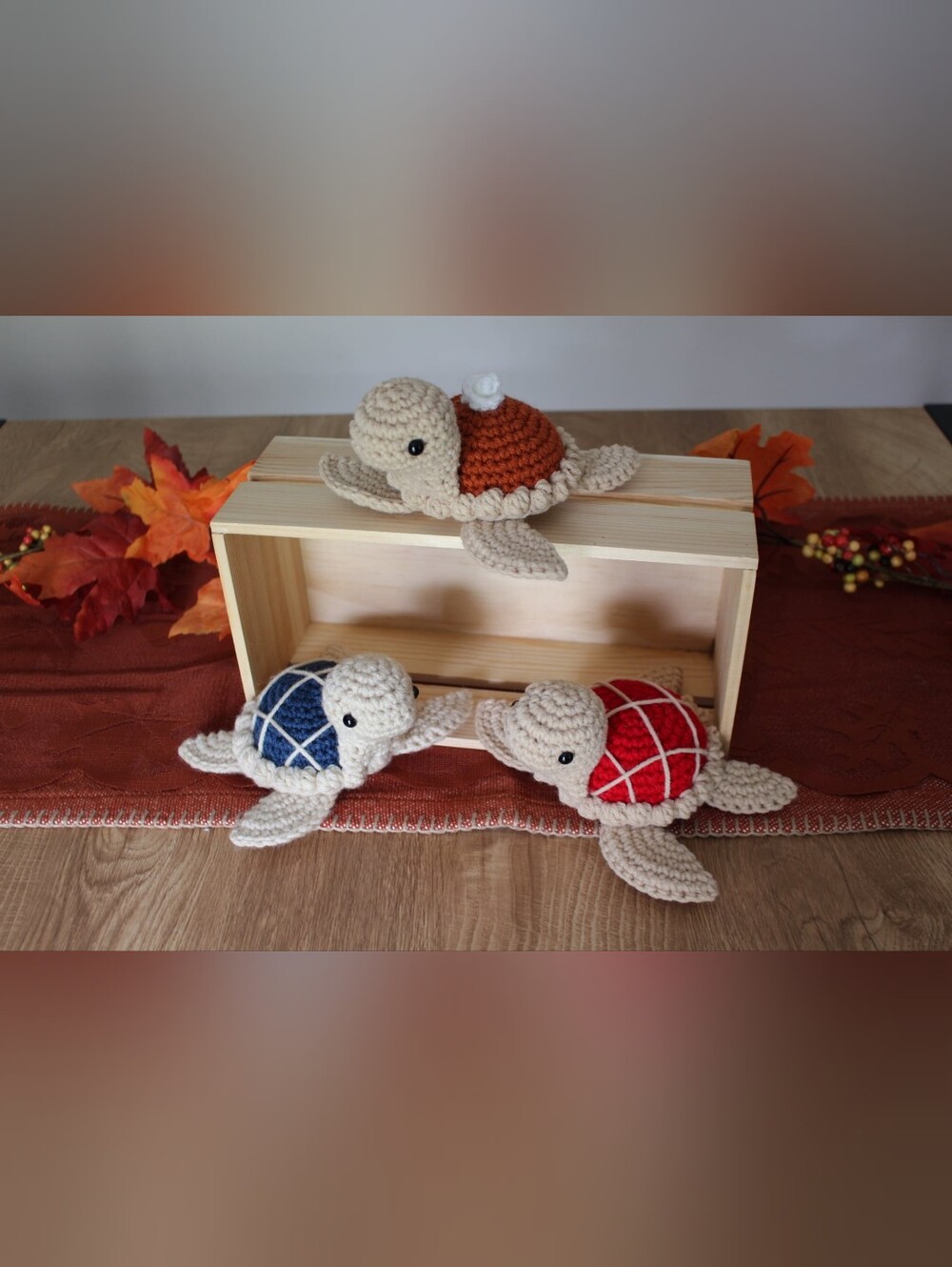 Handmade Turtle Pie Plush- Pumpkin, Cherry Or Blueberry